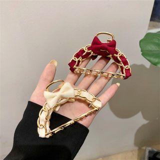 Bow & Alloy Hair Clamp