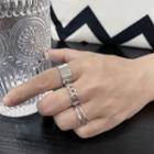 Set Of 3: Open Ring 3 Pcs - Silver - One Size