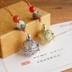 Alloy Essential Oil Diffuser Pendant String Necklace