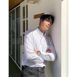 Button-down Pinstriped Shirt