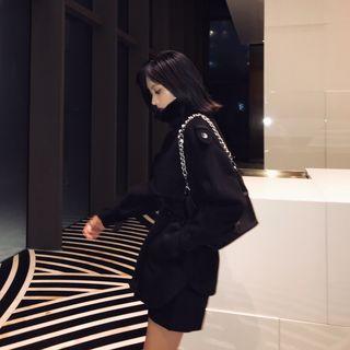 Belted Single-breasted Jacket