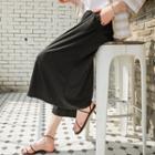 Band-waist Cropped Culottes
