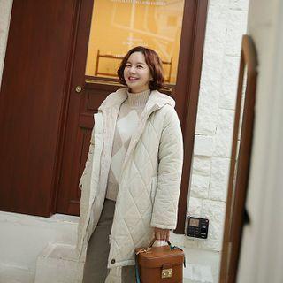 Faux-fur Lined Quilting Coat