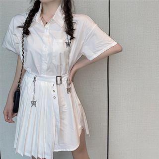 Plain Shirt + Long Chain / Skirt + Short Chain