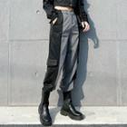 Color Block Gathered Cuff Cargo Pants