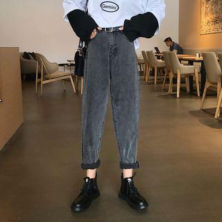 Roll Up High-waist Jeans