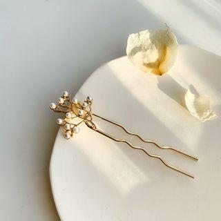 Faux Pearl Alloy Hair Stick As Shown In Figure - One Size