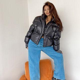 Stand-collar Short Duck-down Jacket