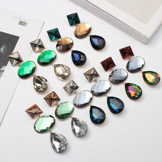 Droplet Glass Dangle Earring