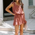 Sleeveless Leopard Print Romper