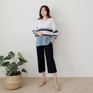 Loose-fit Stripe Knit Top