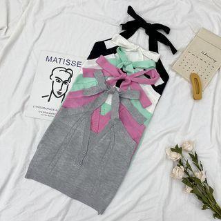 Henley Knit Halter Top