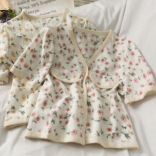 Slim-fit Printed V-neck Shirt