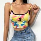 Print Tie-dyed Camisole Top