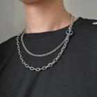 Couple Matching Layered Chain Necklace / Bracelet