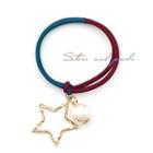 Faux-pearl Star Charm Hair Tie