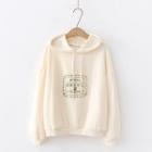 Print Hoodie Almond - One Size