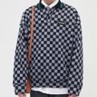 Checkerboard Polo Sweatshirt