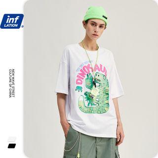 Unisex Printed Loose T-shirt