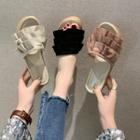 Wedge-heel Ruffle Sandals