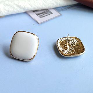 Glaze Square Earring 1 Pair - As Shown In Figure - One Size