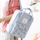 Print Square Canvas Backpack