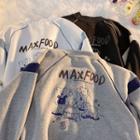 Cartoon Bear Print Jacket