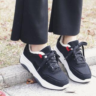 Faux-fur Lined Sneakers