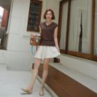 Zip-detail Linen Blend Skorts