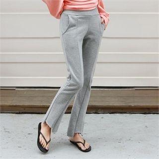 Cutout-hem Sweatpants