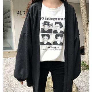 Plain Loose-fit Jacket - 2 Colors