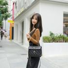 Deep V-neck Buckle-trim Jumpsuit