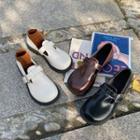 Plain Buckled Faux Leather Mary Jane Shoes