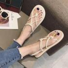 Strappy Knot Accent Flat Sandals