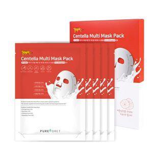 Pureforet - Centella Multi Mask Pack Set 25g X 5 Pcs
