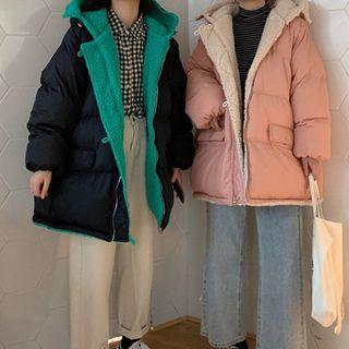 Two-way Padded Fleece Parka