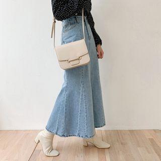 Denim Maxi Mermaid Skirt