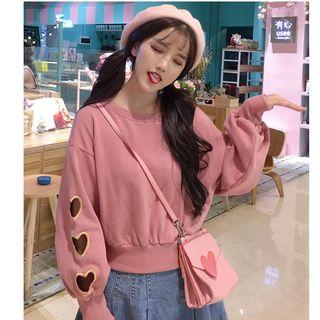Hollow Out Heart Pullover