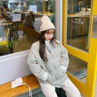 Round-neck Boxy Quilted Jacket