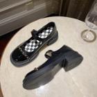 Block Heel Chained Mary Jane Shoes