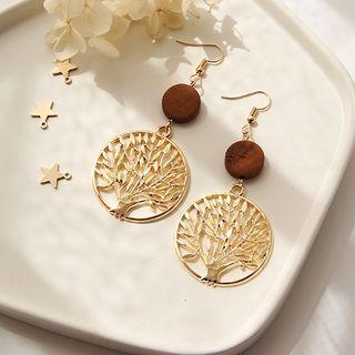 Tree Disc Earring