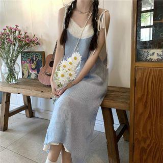 Spaghetti Strap Midi Shift Dress / Slipdress / Set