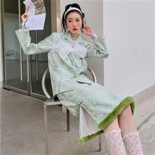 Fluffy Midi A-line Skirt
