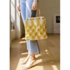 Wooden-handle Crochet Bag