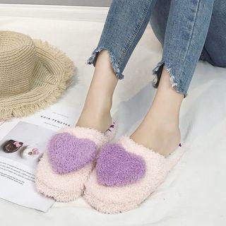 Heart Fluffy Slippers