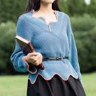 Scalloped Edge Sweater