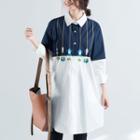 Embroidered Two-tone Shirt Dress
