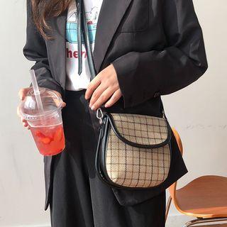 Plaid Crossbody Bag  - Plaid