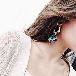 Acrylic Disc Dangle Earring