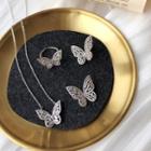 Butterfly Stud Earring / Ring / Necklace